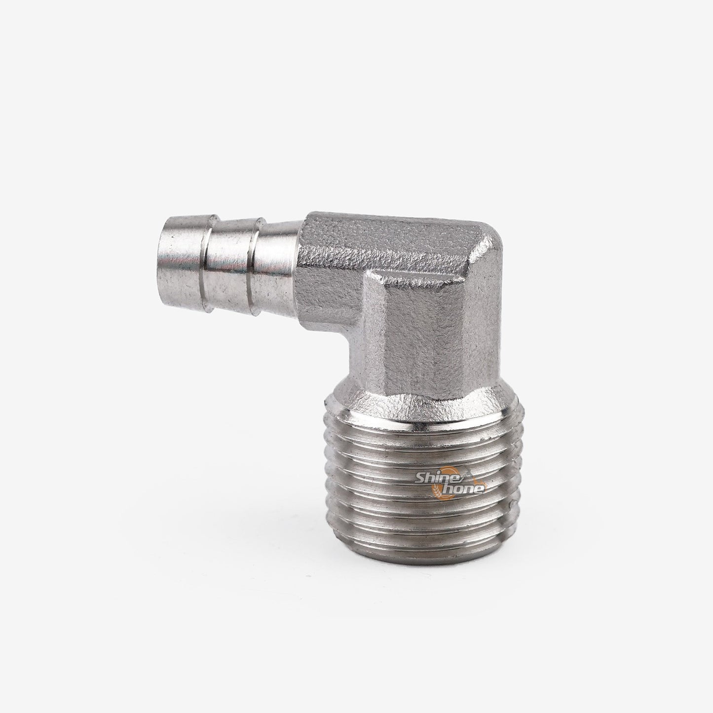 Stainless Elbow Barb 3/8 in. x 1/2 in. MPT