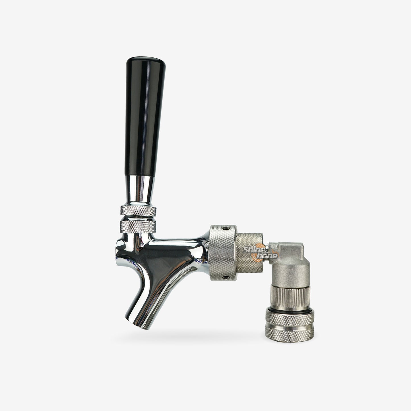 Chromed Brass Beer Faucet with Cornelius Ball Lock Disconnect