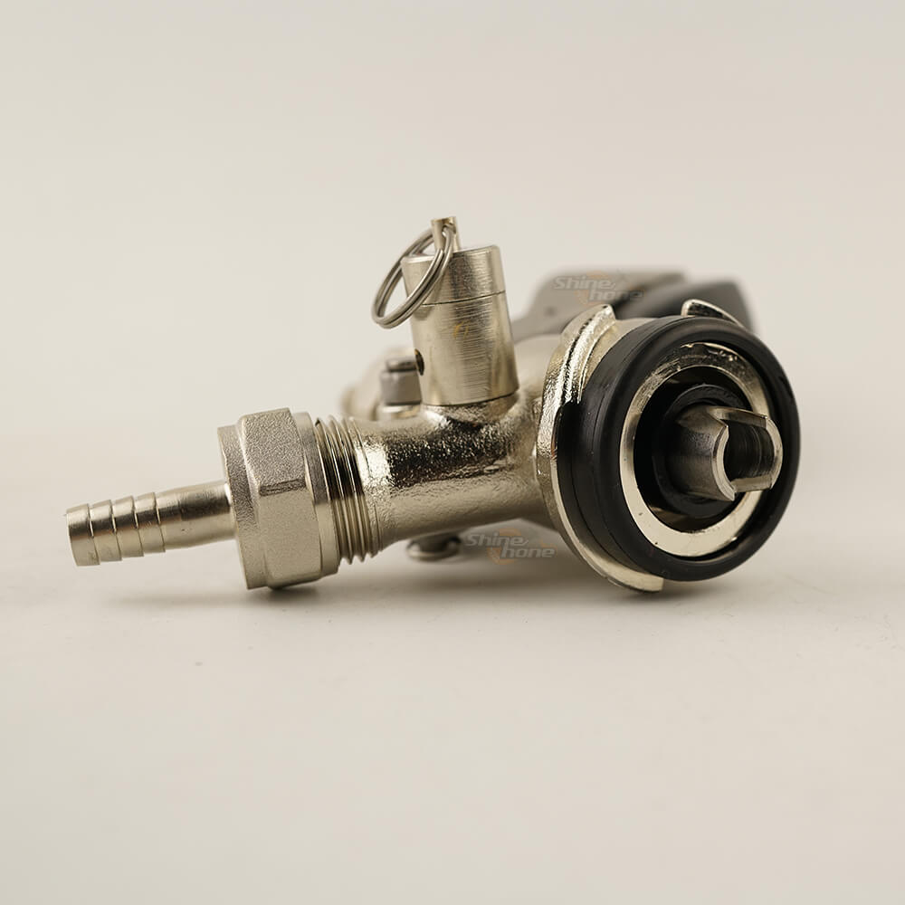 S-Type Keg Coupler - Brass Body | Stainless Steel Probe