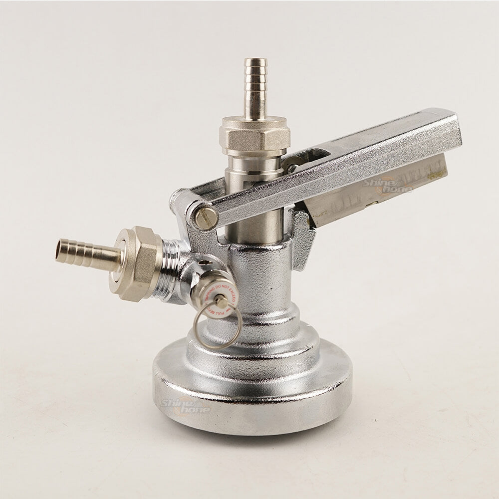 Keg Coupler F System - Brass Body | Stainless Steel Probe