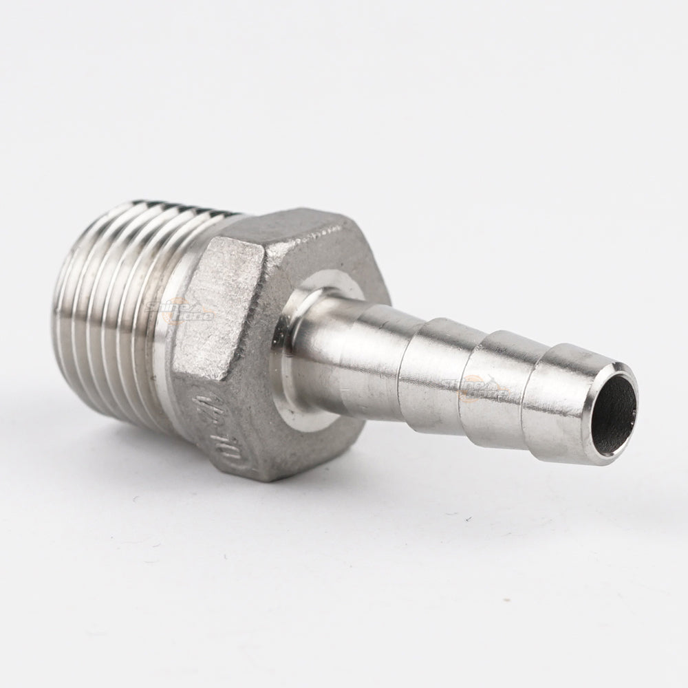Stainless Steel Fittings 1/2 in. MPT x 3/8 in. barb