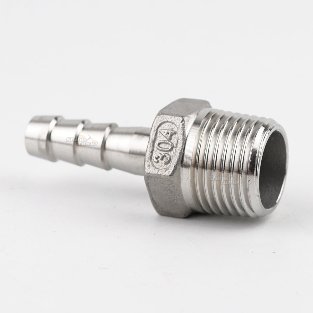 Stainless Steel Fittings 1/2 in. MPT x 3/8 in. barb