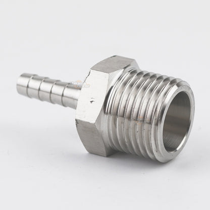 Stainless Steel Fittings 1/2in. MPT x 1/4 in. barb