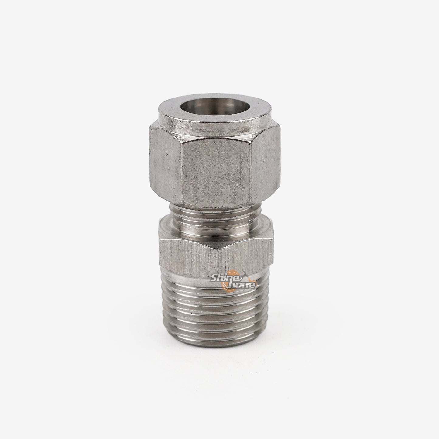 Tube Compression X NPT Threaded Adaptor - 3/8" Tube x 1/2" MNPT