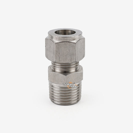 Tube Compression X NPT Threaded Adaptor - 3/8" Tube x 1/2" MNPT