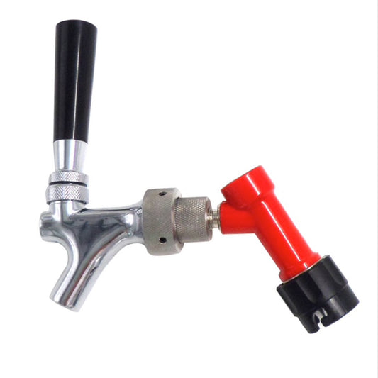 Beer Faucet with Cornelius Pin Lock Disconnect - Chromed