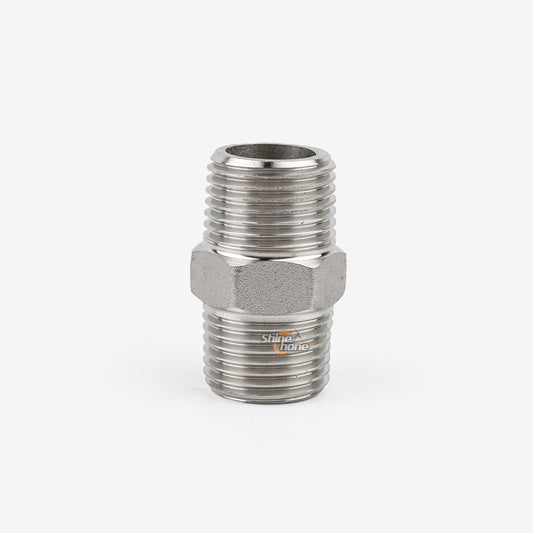 Stainless Hex Nipple - 1/2 inch x 1 ininch Threaded
