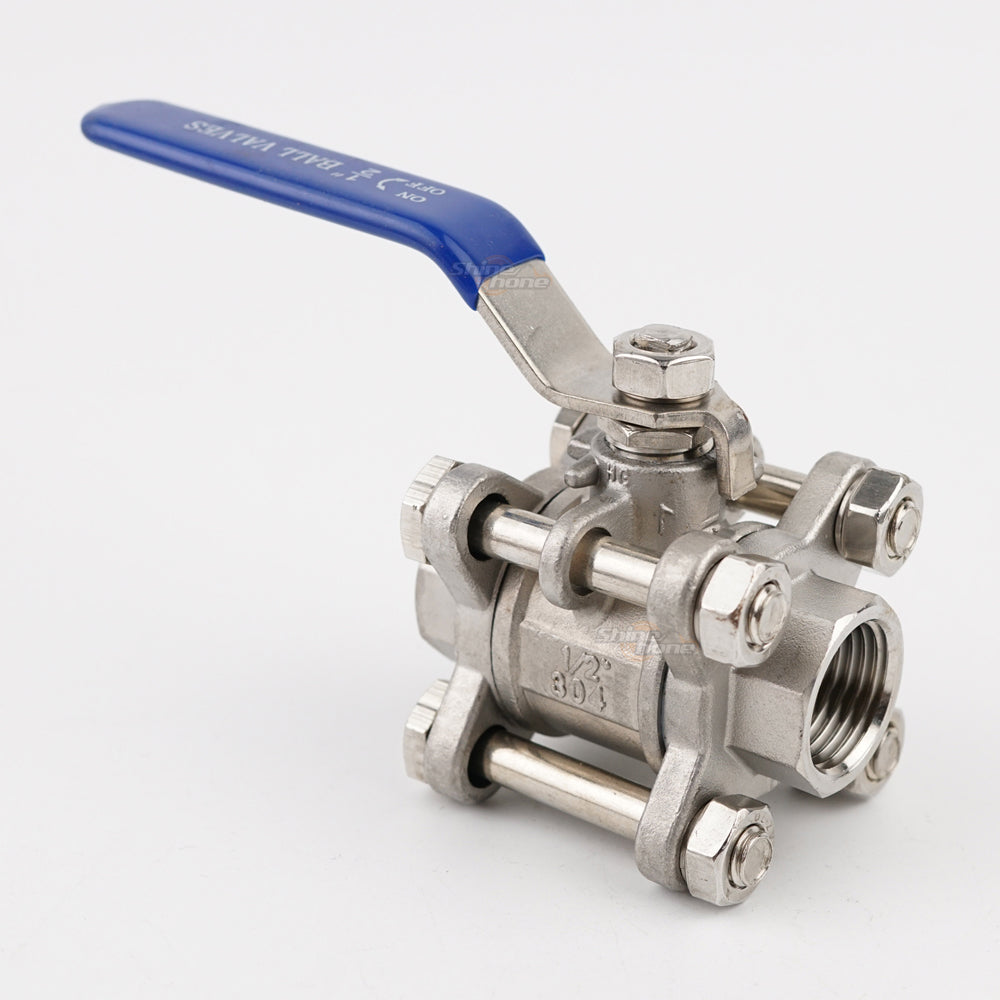 Stainless Steel Ball Valve - 1/2 in. (3 - Piece)