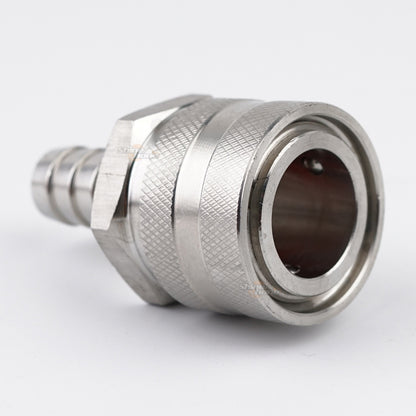 Female QD x 1/2 in. Barb - Stainless Steel Quick Disconnect