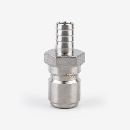 Male QD x 3/8 in. Barb - Stainless Steel Quick Disconnect