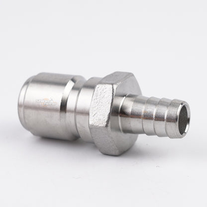 Male QD x 5/16 in. Barb - Stainless Steel Quick Disconnect