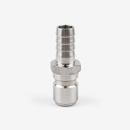 Male QD x 1/2 in. Barb - Stainless Steel Quick Disconnect
