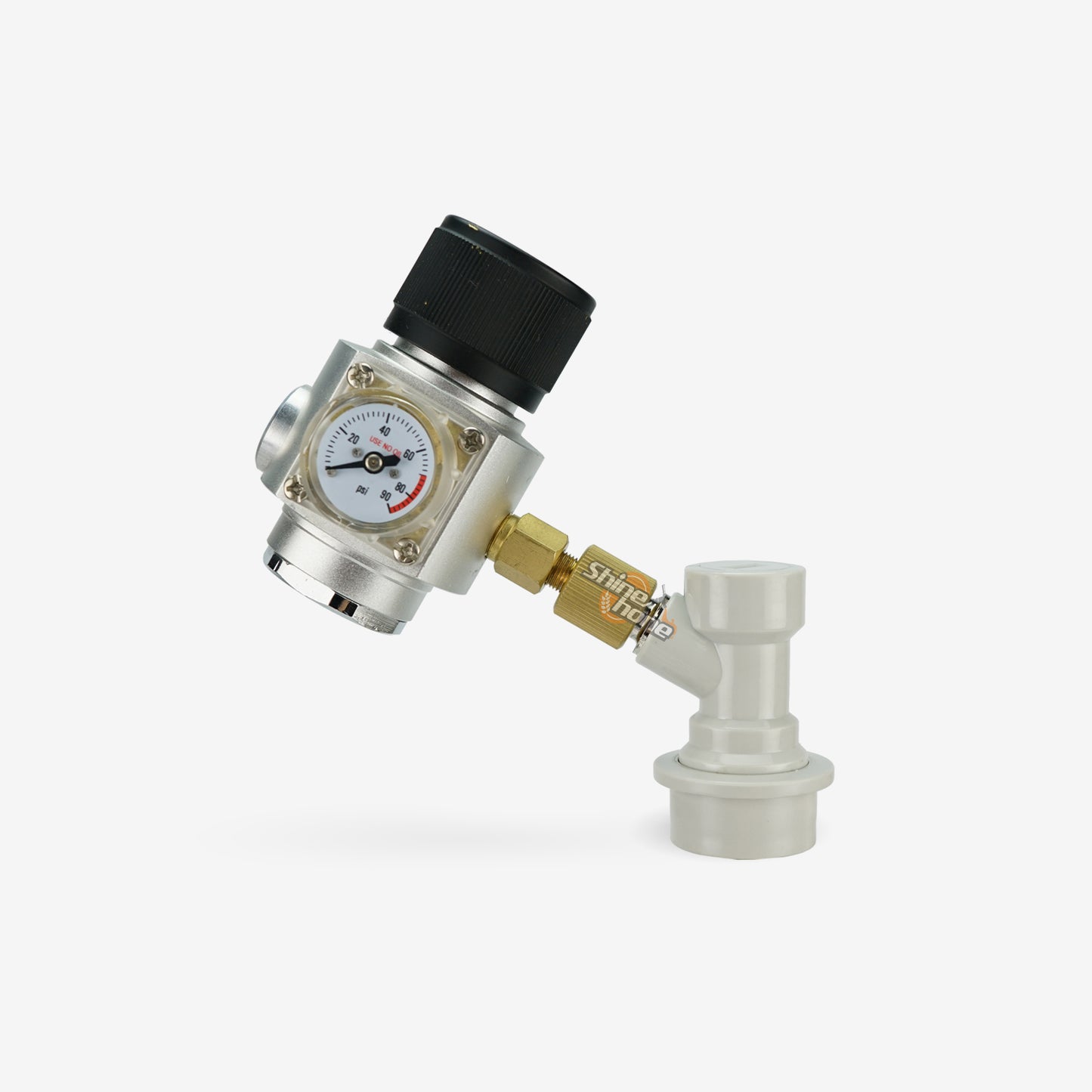 Keg Charger With Heavy Duty Mini CO2 Regulator (0~90PSI)