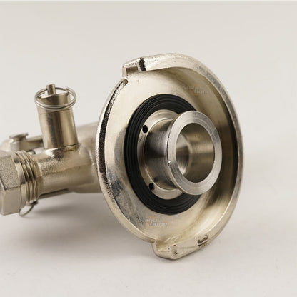 A-Type Keg Coupler German Slider - Brass Body | Stainless Steel Probe