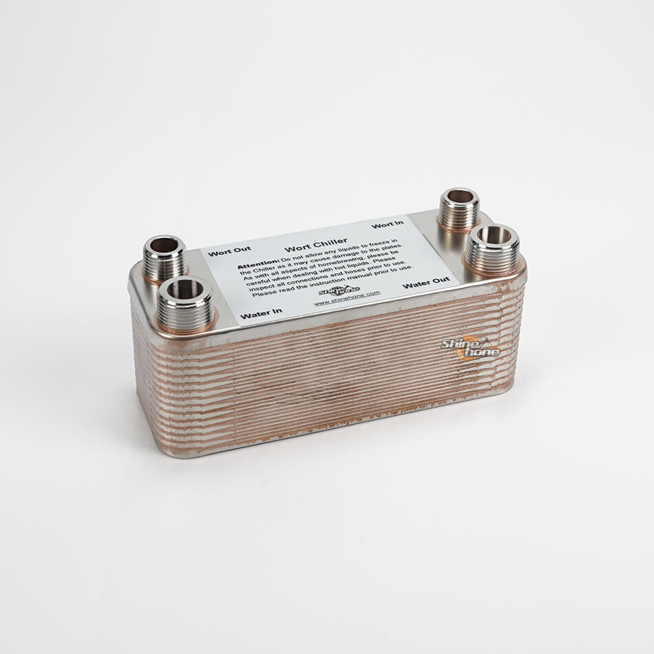 40 Plate Wort Chiller - 7.5" x 2.9"