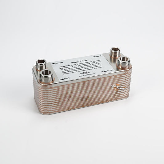 40 Plate Wort Chiller - 7.5" x 2.9"