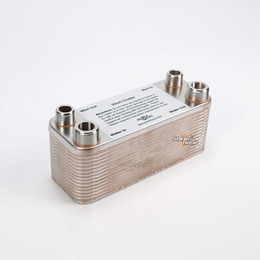 30 Plate Wort Chiller - 7.5" x 2.9"