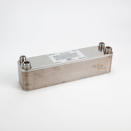 30 Plate Wort Chiller - 12.4" x 2.9"