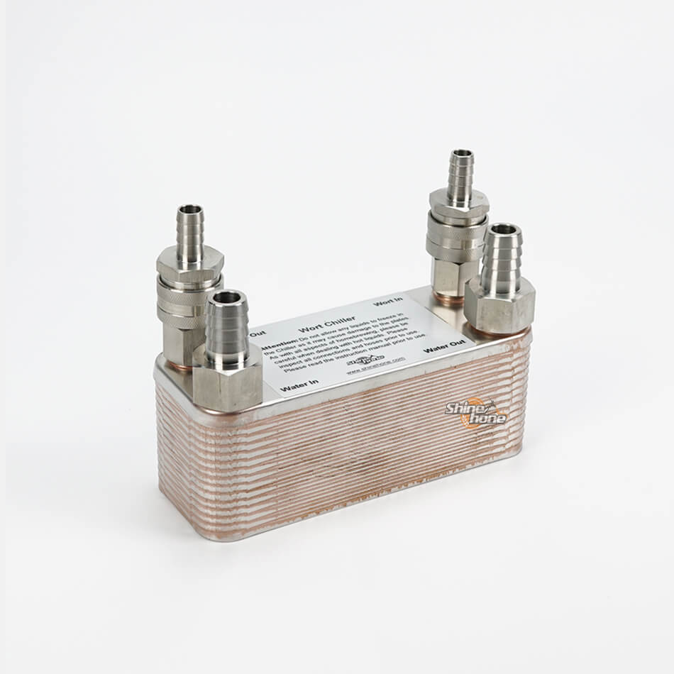 30 Plate Wort Chiller - 7.5" x 2.9"