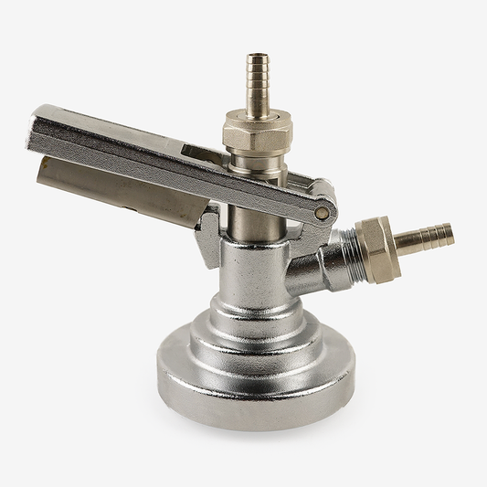 Keg Coupler F System - Brass Body | Stainless Steel Probe