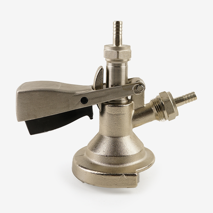 A-Type Keg Coupler German Slider - Brass Body | Stainless Steel Probe