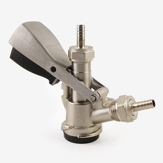 S-Type Keg Coupler - Brass Body | Stainless Steel Probe