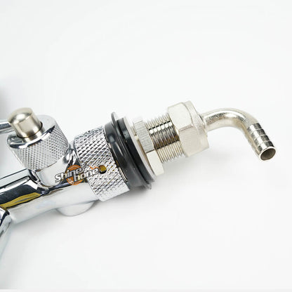 Chromed Kegerator Draft Beer Faucet with Flow Controller
